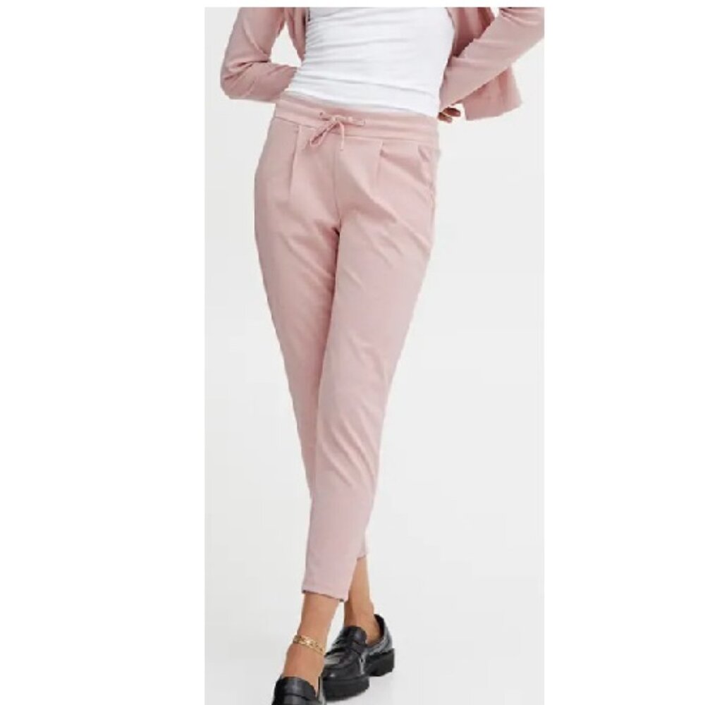 ICHI IHKATE Cropped pleated pants